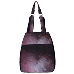Eagle Nebula Wine Pink And Purple Pastel Stars Astronomy Center Zip Backpack