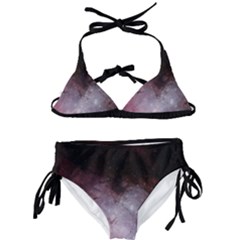 Eagle Nebula Wine Pink And Purple Pastel Stars Astronomy Kids  Classic Bikini Set
