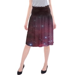 Christmas Tree Cluster Red Stars Nebula Constellation Astronomy Midi Beach Skirt
