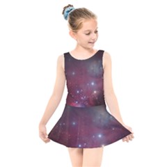 Christmas Tree Cluster Red Stars Nebula Constellation Astronomy Kids  Skater Dress Swimsuit