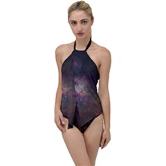 Orion Nebula Star Formation Orange Pink Brown Pastel Constellation Astronomy Go With The Flow One Piece Swimsuit by genx