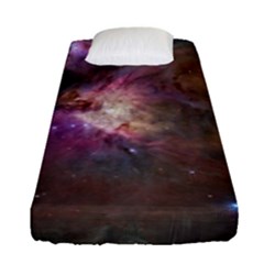 Orion Nebula Star Formation Orange Pink Brown Pastel Constellation Astronomy Fitted Sheet (single Size)