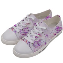 Colorful Butterfly Purple Women s Low Top Canvas Sneakers