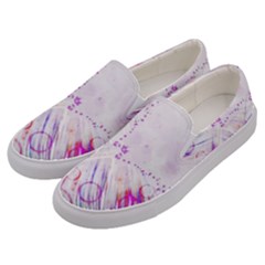 Colorful Butterfly Purple Men s Canvas Slip Ons by Mariart