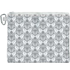 Scarab Pattern Egyptian Mythology Black And White Canvas Cosmetic Bag (xxxl) by genx