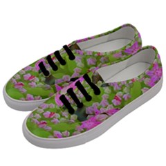 Hot Pink Succulent Sedum With Fleshy Green Leaves Men s Classic Low Top Sneakers by myrubiogarden
