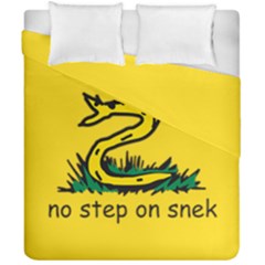 No Step On Snek Gadsden Flag Meme Parody Duvet Cover Double Side (california King Size) by snek