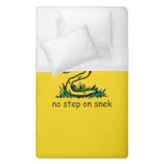 No Step On Snek Gadsden Flag Meme Parody Duvet Cover (single Size) by snek