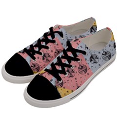 Abstract Christmas Balls Pattern Men s Low Top Canvas Sneakers