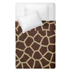 Giraffe Animal Print Skin Fur Duvet Cover Double Side (single Size) by Wegoenart