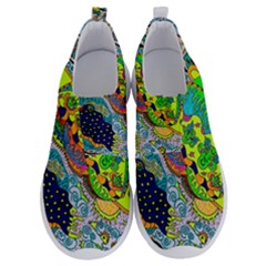 Cosmic Lizards With Alien Spaceship No Lace Lightweight Shoes by chellerayartisans