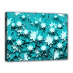 Stars Christmas Ice Decoration Canvas 16  x 12  (Stretched)