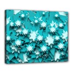 Stars Christmas Ice Decoration Canvas 20  x 16  (Stretched)