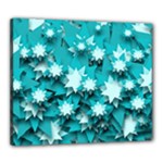 Stars Christmas Ice Decoration Canvas 24  x 20  (Stretched)