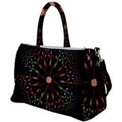 Fractal Colorful Pattern Texture Duffel Travel Bag by Wegoenart