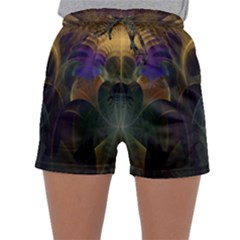 Fractal Colorful Pattern Design Sleepwear Shorts by Wegoenart