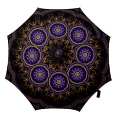 Fractal Vintage Colorful Decorative Hook Handle Umbrellas (medium) by Wegoenart