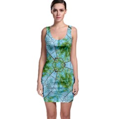 Forest Kaleidoscope Pattern Bodycon Dress by Wegoenart