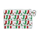 Stocking Background Canvas Cosmetic Bag (Large) View2