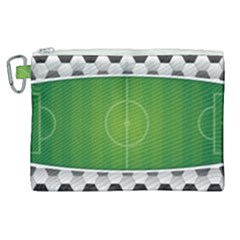 Background Sports Soccer Football Canvas Cosmetic Bag (xl) by Wegoenart