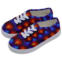 Light Background Colorful Abstract Kids  Classic Low Top Sneakers by Wegoenart
