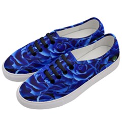 Blue Roses Flowers Plant Romance Women s Classic Low Top Sneakers by Wegoenart