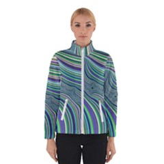 Art Fractal Gradient Colorful Infinity Pattern Winter Jacket by Wegoenart