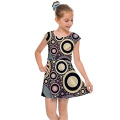 Art Retro Design Vintage Kids  Cap Sleeve Dress