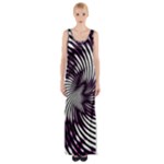 Background Texture Pattern Maxi Thigh Split Dress