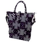 Background Texture Pattern Buckle Top Tote Bag