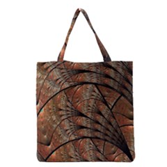 Fractals Artistic Digital Design Grocery Tote Bag by Wegoenart