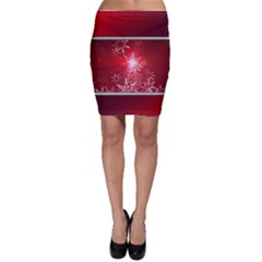 Christmas Candles Bodycon Skirt by Wegoenart