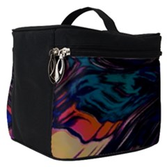 Pattern Texture Fractal Colorful Make Up Travel Bag (small) by Wegoenart