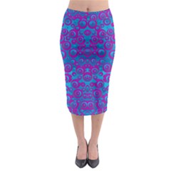 The Eyes Of Freedom In Polka Dot Midi Pencil Skirt by pepitasart