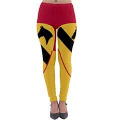 Flag Of United States Army 1st Cavalry Division Lightweight Velour Leggings by abbeyz71
