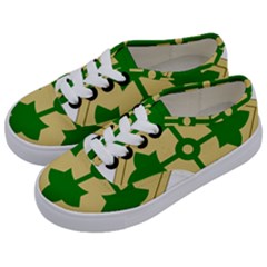 U S  Army 4th Infantry Division Shoulder Sleeve Insignia (1918–2015) Kids  Classic Low Top Sneakers by abbeyz71
