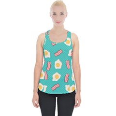 Bacon And Egg Pop Art Pattern Piece Up Tank Top by Valentinaart