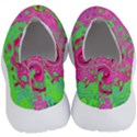 Groovy Abstract Green And Red Lava Liquid Swirl No Lace Lightweight Shoes View4