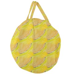 Citrus City Giant Round Zipper Tote by bykenique