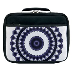 Design Mandala Pattern Circular Lunch Bag by Pakrebo