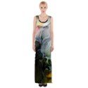 Art Abstract Painting Maxi Thigh Split Dress View1