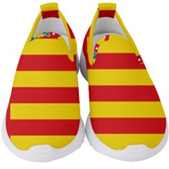 Flag Of Valencia  Kids  Slip On Sneakers by abbeyz71