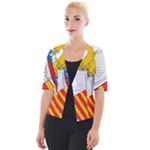 Flag Map of Valencia Cropped Button Cardigan