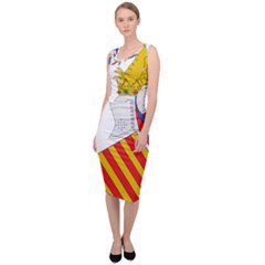Flag Map Of Valencia Sleeveless Pencil Dress by abbeyz71