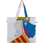 Flag Map of Valencia Canvas Travel Bag