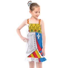 Flag Map Of Valencia Kids  Overall Dress by abbeyz71