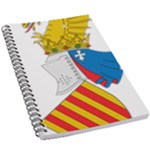 Flag Map of Valencia 5.5  x 8.5  Notebook