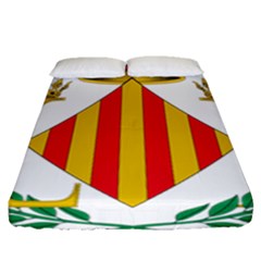 City Of Valencia Coat Of Arms Fitted Sheet (queen Size) by abbeyz71