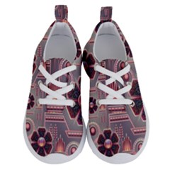 Background Floral Flower Stylised Running Shoes by Pakrebo