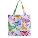 Butterfly Butterflies Vintage Zipper Grocery Tote Bag View2